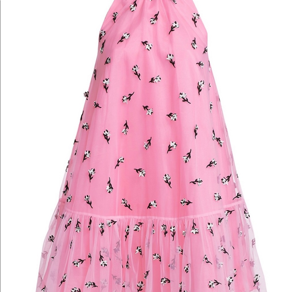 GANNI embellished mesh mocked neck dress - Picture 5 of 7